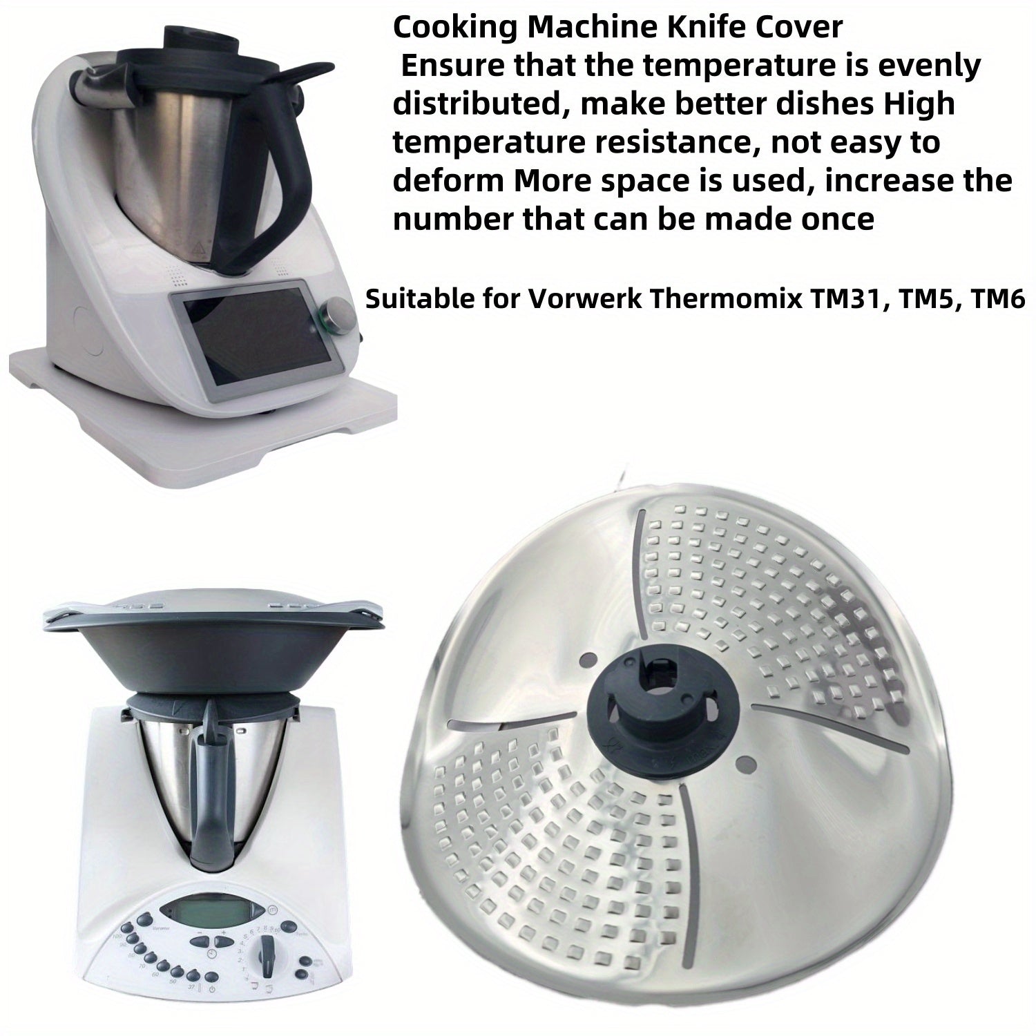 Stainless Steel 304 Protective Cover for Thermomix TM5 TM6 TM31 Kitchen Accessory