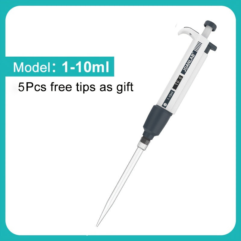 Digital Adjustable Single Channel Micropipette 10ul to 10ml with Tips