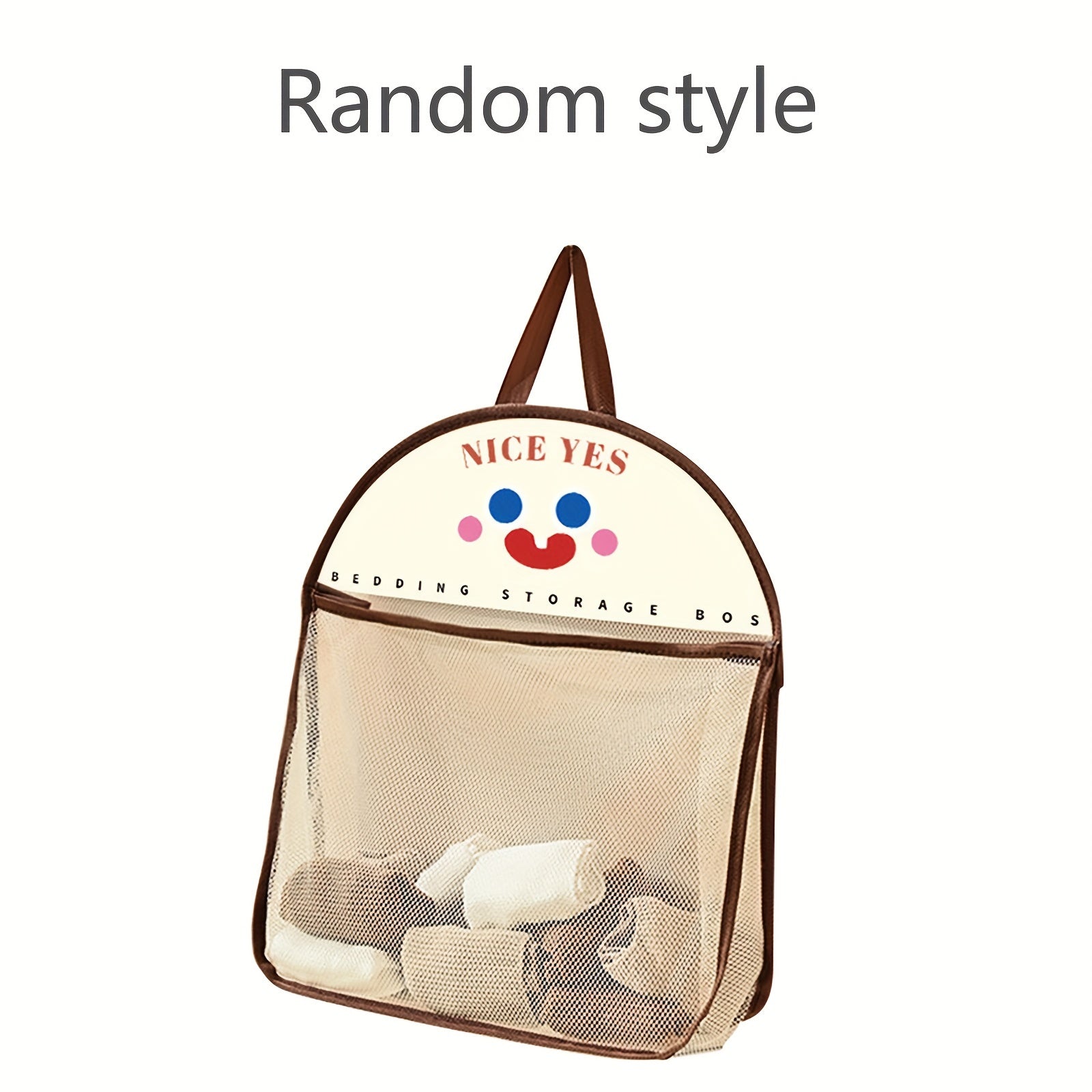 Panda Themed Nylon Hanging Storage Organizer for Underwear Socks with Multiple Compartments