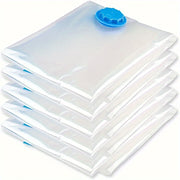 Kiyimlar va yotoqxona uchun 6 ta vakuum saqlash sumkasi va qo'l pompasi to'plami