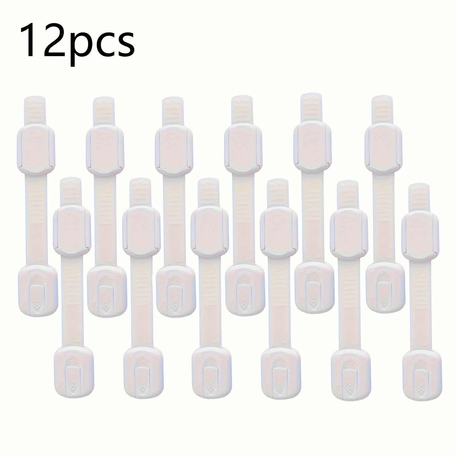 Set of 6 or 12 Child Safety Locks for Drawers Cabinets and Fridges