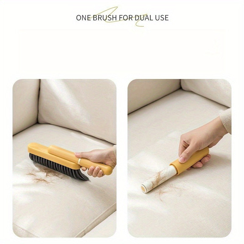 Soft Bristle Handheld Brush for Clothing, Blankets, Carpets, Small Broom Head
