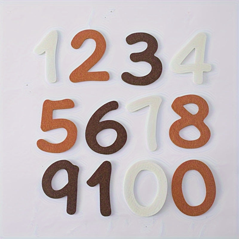 Набор карточек-меток для вех, изготовленных из нетканого материала, с милыми дизайнами для записи роста.