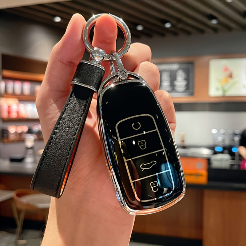 Car Key Cover TPU Protective Shell for SUV Fitment Key Fob Protector