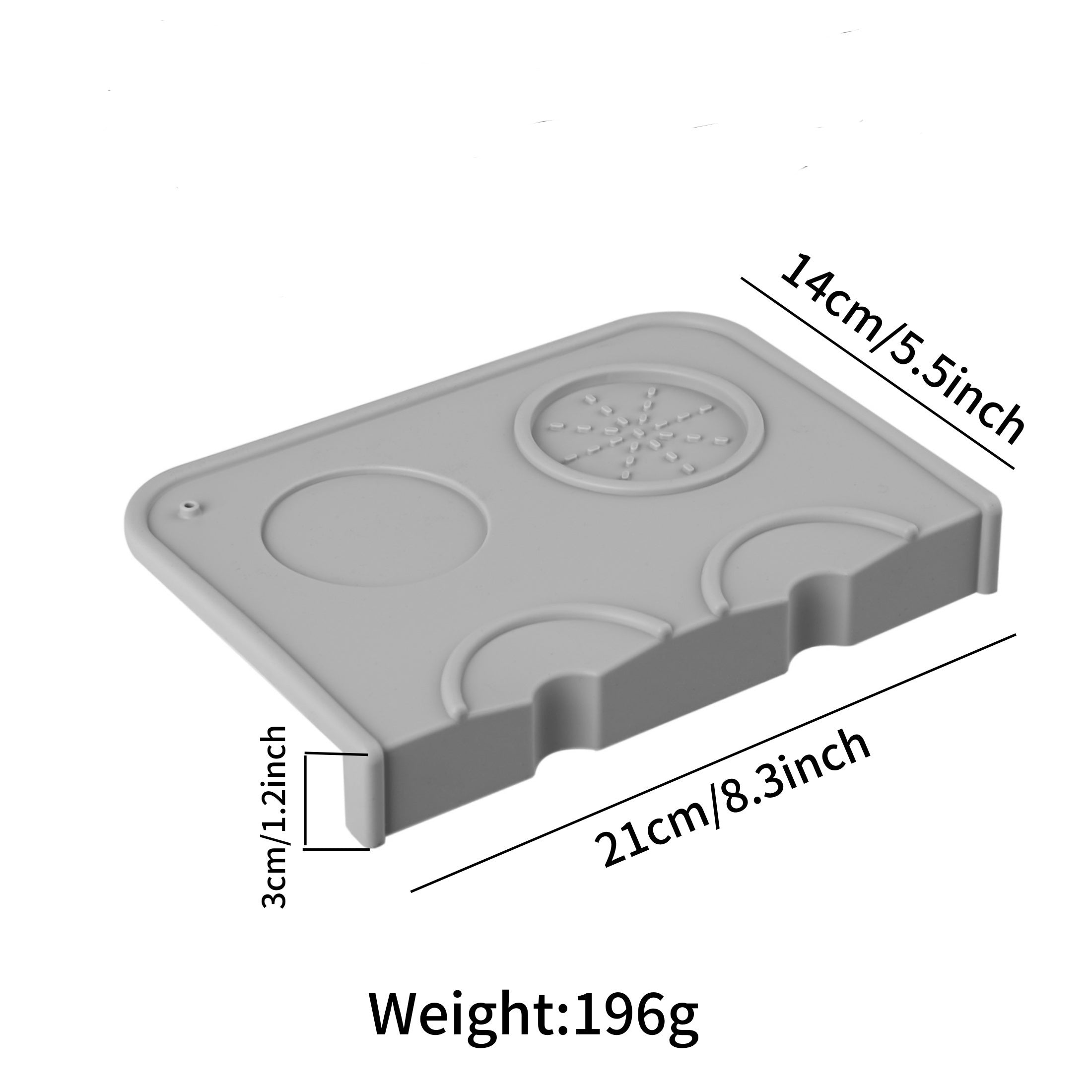 Coffee Barista Set Silicone Espresso Tamper Mat and Spoon Kitchen Accessories