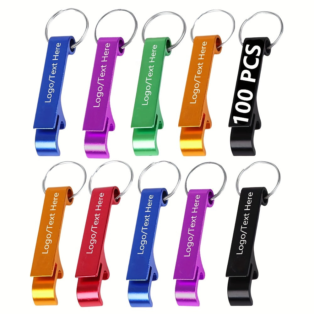 Customizable Metal Keychain Bottle Openers Engraved for Events and Holidays