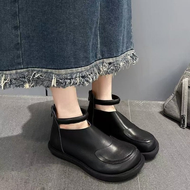 Women's Spring Summer Short Ankle Boots Casual Flat Shoes for Vacation Beach Camping