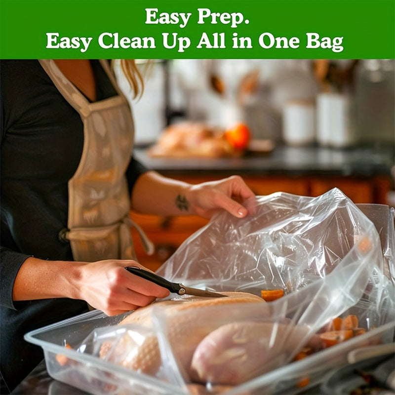 Bir martalik yuqori haroratli pech sumkalarining 20 yoki 100 ta paketlari, ovqatni pishirish uchun