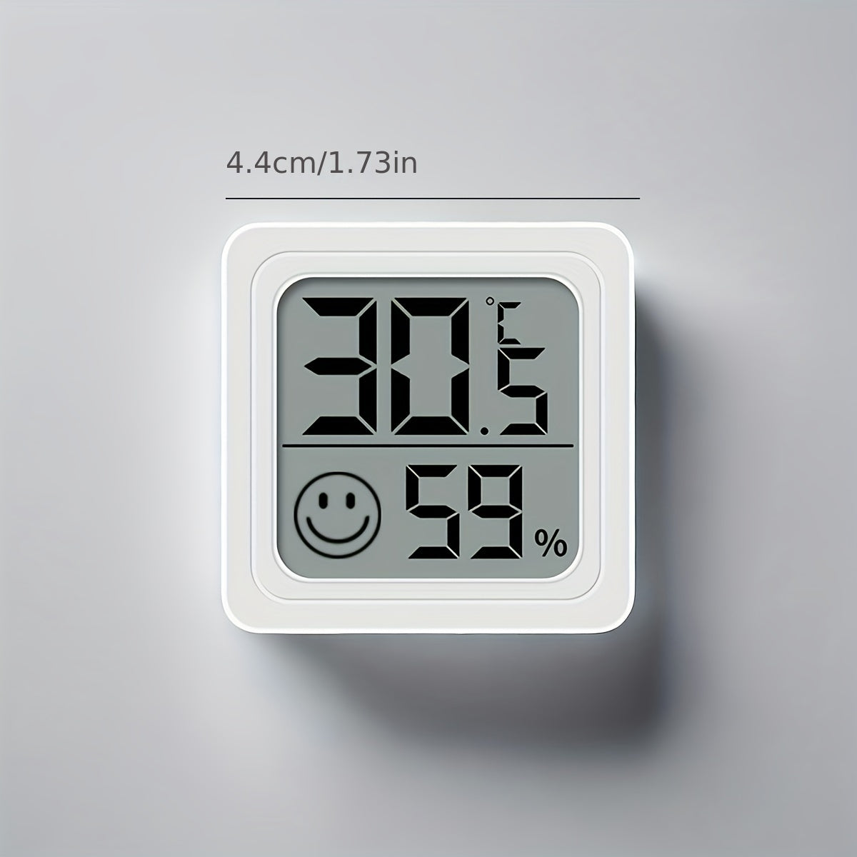Digital Hygrometer and Thermometer Indoor Monitor with Smile Icon
