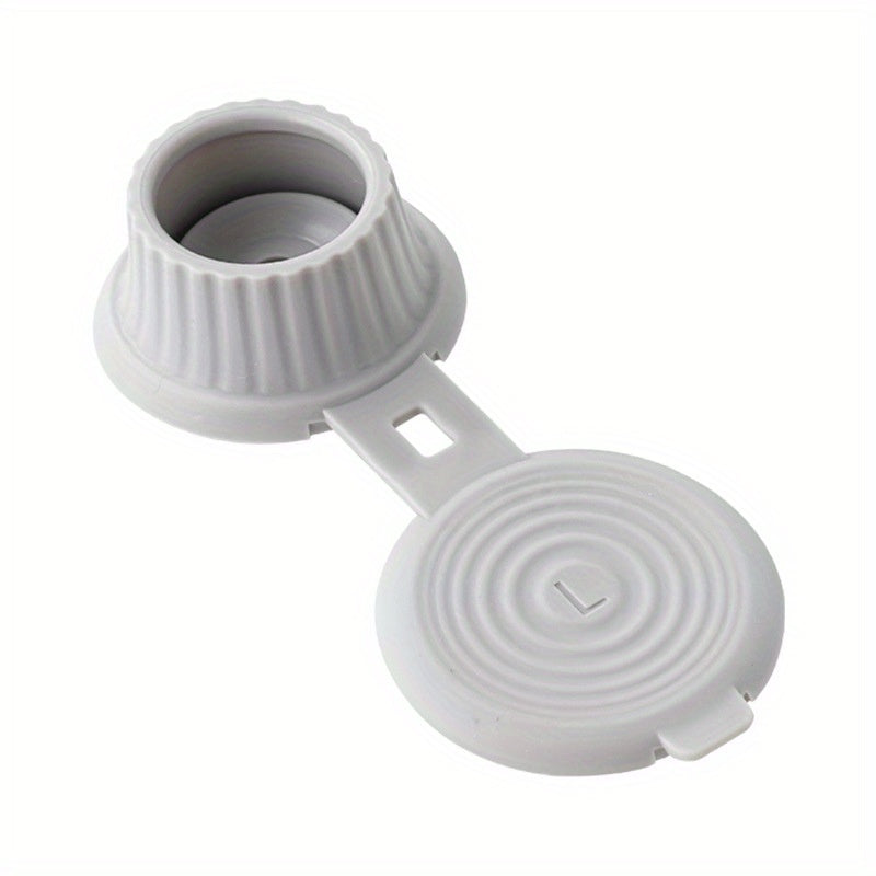 3pcs Leak-Proof Inverted Bottle Caps with Golden Accents for Shampoo and Detergent Bottles