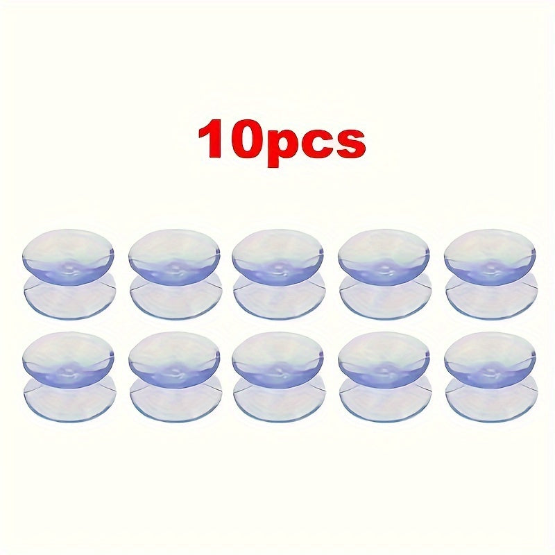 Shaffof ikki tomonlama yutuvchi stakanlar, 10/20 dona, 0.98 dyuym (2.5 sm) diametrli sirpanmaydigan padlar, shisha va deraza uchun, shaffof ko'p maqsadli yopishqoq padlar