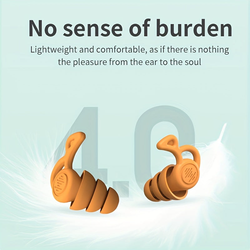 Reusable Silicone Earplugs for Sleeping Noise Cancelling Swimming Comfort