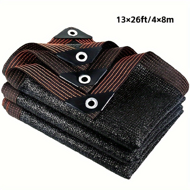 Katta qora quyoshdan himoya qiluvchi to'r, 5.03x10.06m va 3.96x7.92m o'lchamlarida mavjud bo'lib, issiqxona, patio, o'simliklar, gazebo va balkonlar uchun mo'ljallangan.