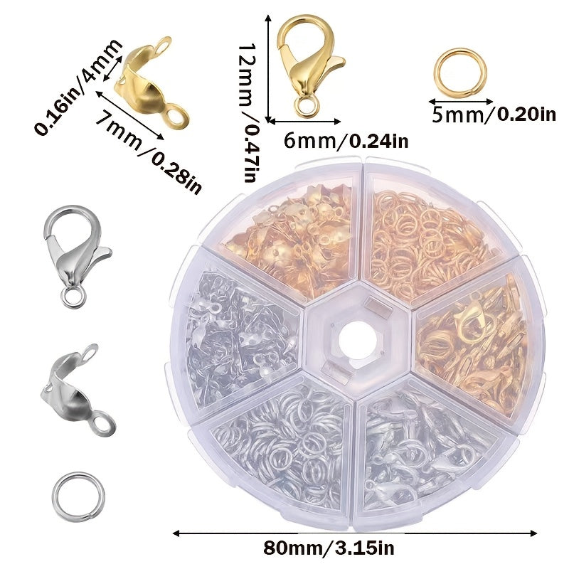 Набор для изготовления украшений с комплектом для изготовления серег и инструментами для ремонта для самостоятельного создания украшений