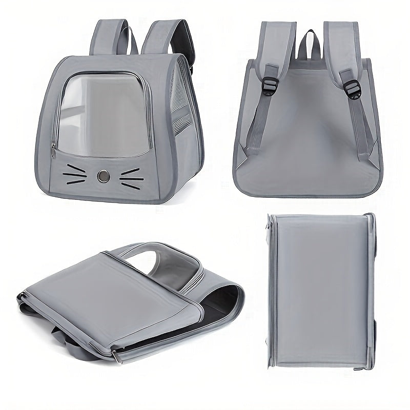 Рюкзак для питомцев для кошек и собак с прозрачным окном, большой объем, устойчивый к царапинам, портативный