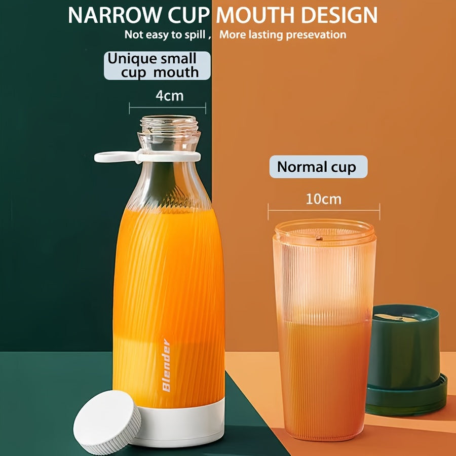 Portable Electric Fruit Juicer Blender 500ML Wireless USB Rechargeable Personal Smoothie Shake Cup