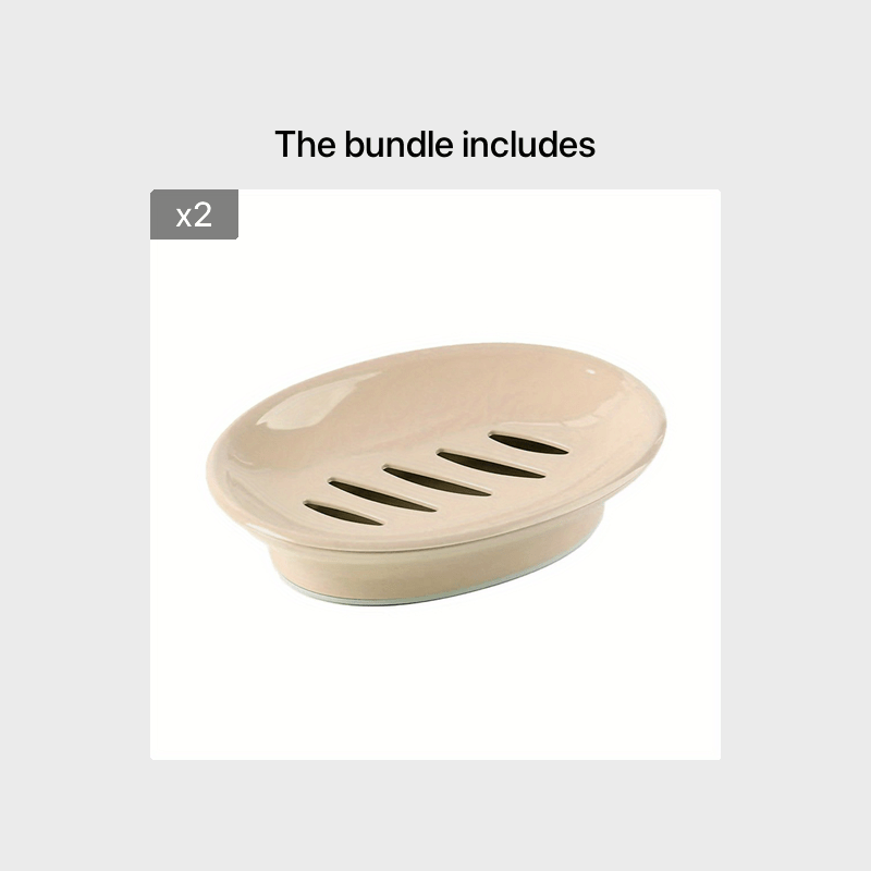 Double Layers Soap Saver for Kitchen and Bathroom Durable Plastic Storage Organizer