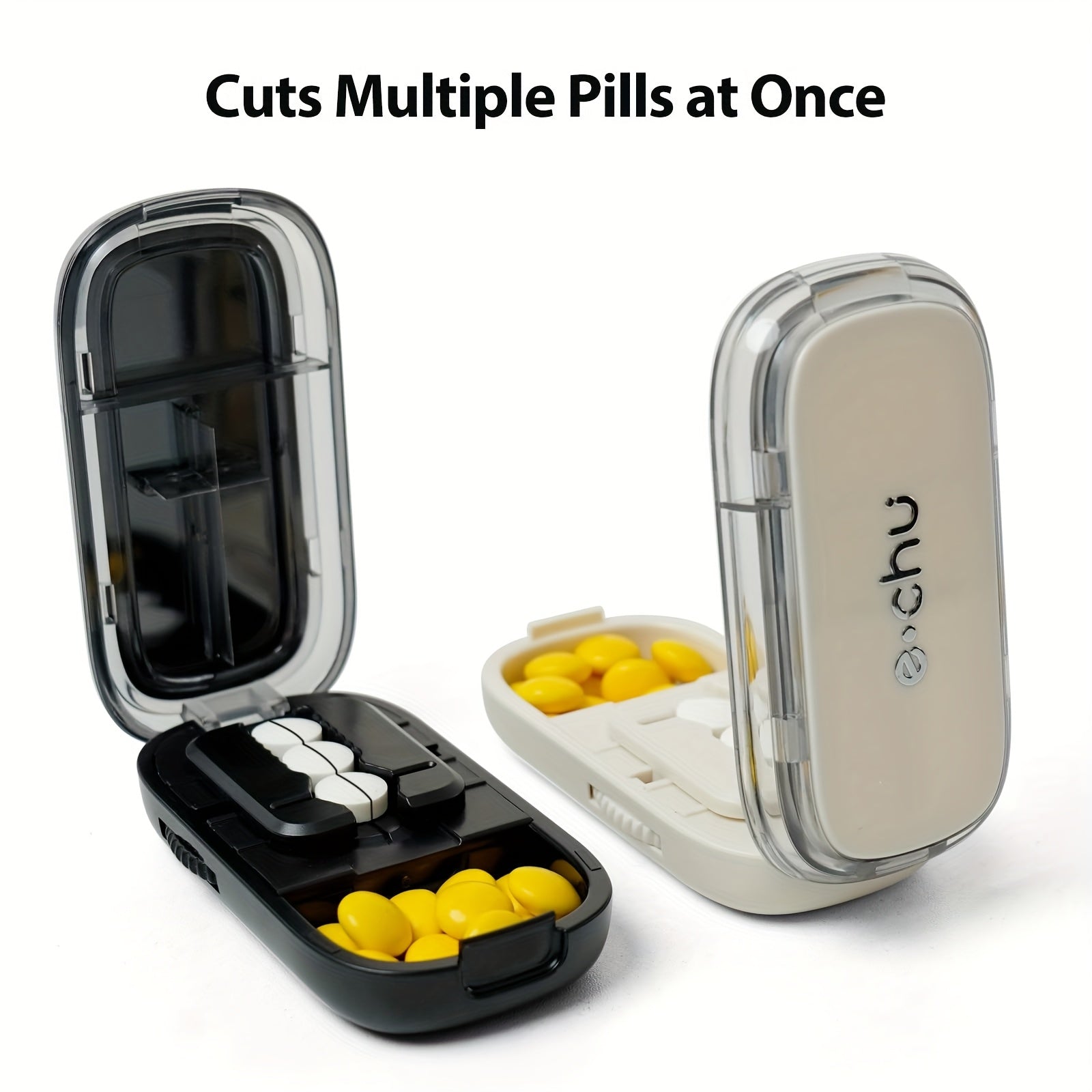 Pill Cutter for Small Micro Pills Adjustable with Centering Device Portable