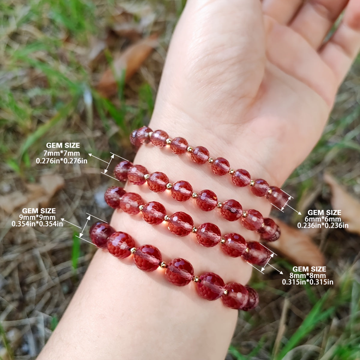 Women's Diaspore Bracelet with Color-Changing Beads and Silver Tone Metal