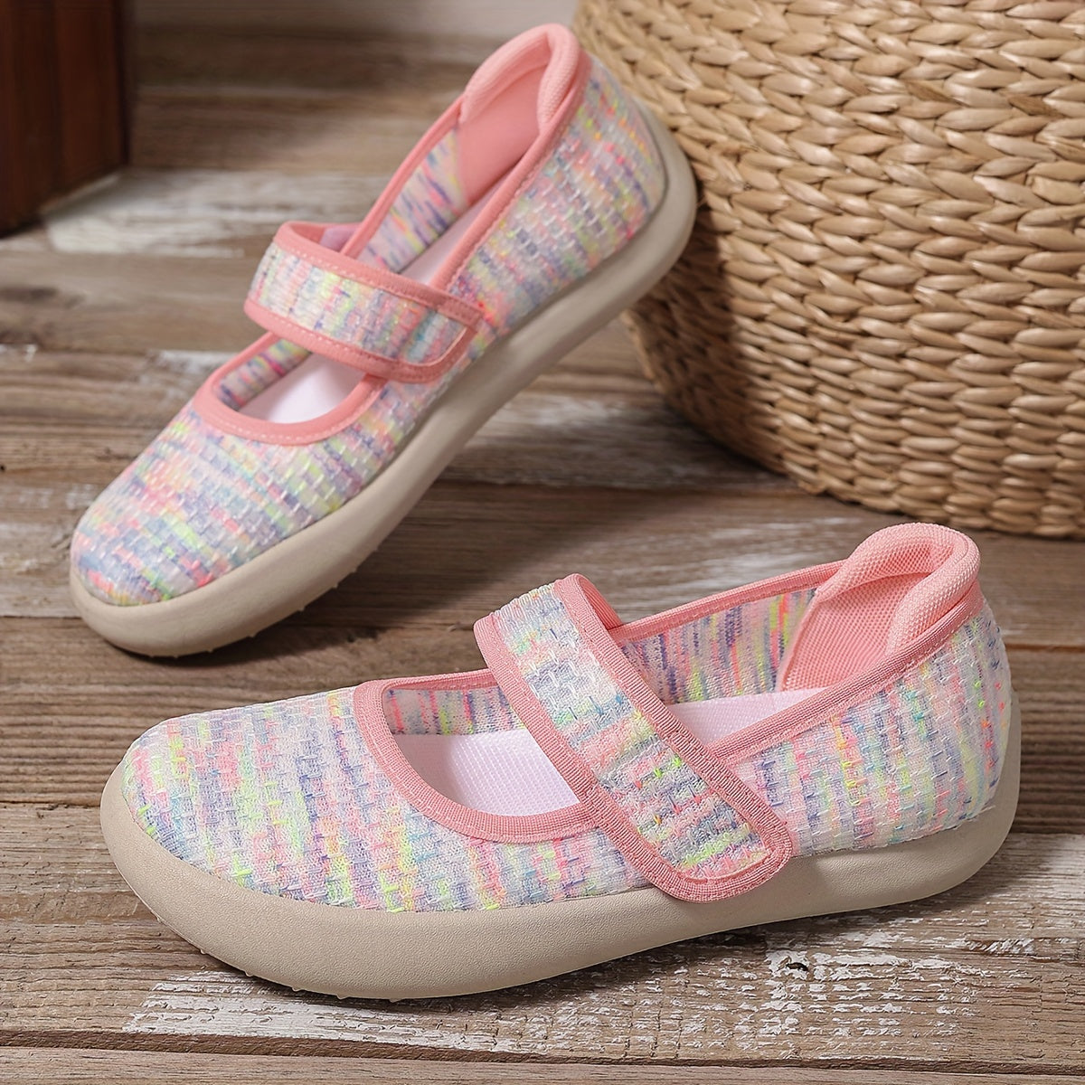 Zapatos planos casuales para mujer con suela suave y ligeros para caminar