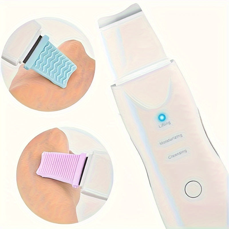 Rechargeable USB Facial Cleansing Device with Vibrating Scraping for Women