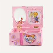 Girls Ballet Dancer Music Box with Mirror Rotating Jewelry Organizer Gift