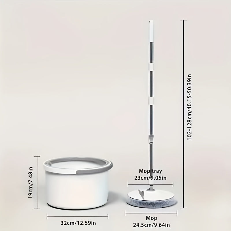 Yassi va devor tozalash uchun uzaytiriladigan tutqich bilan 360° aylanadigan mop