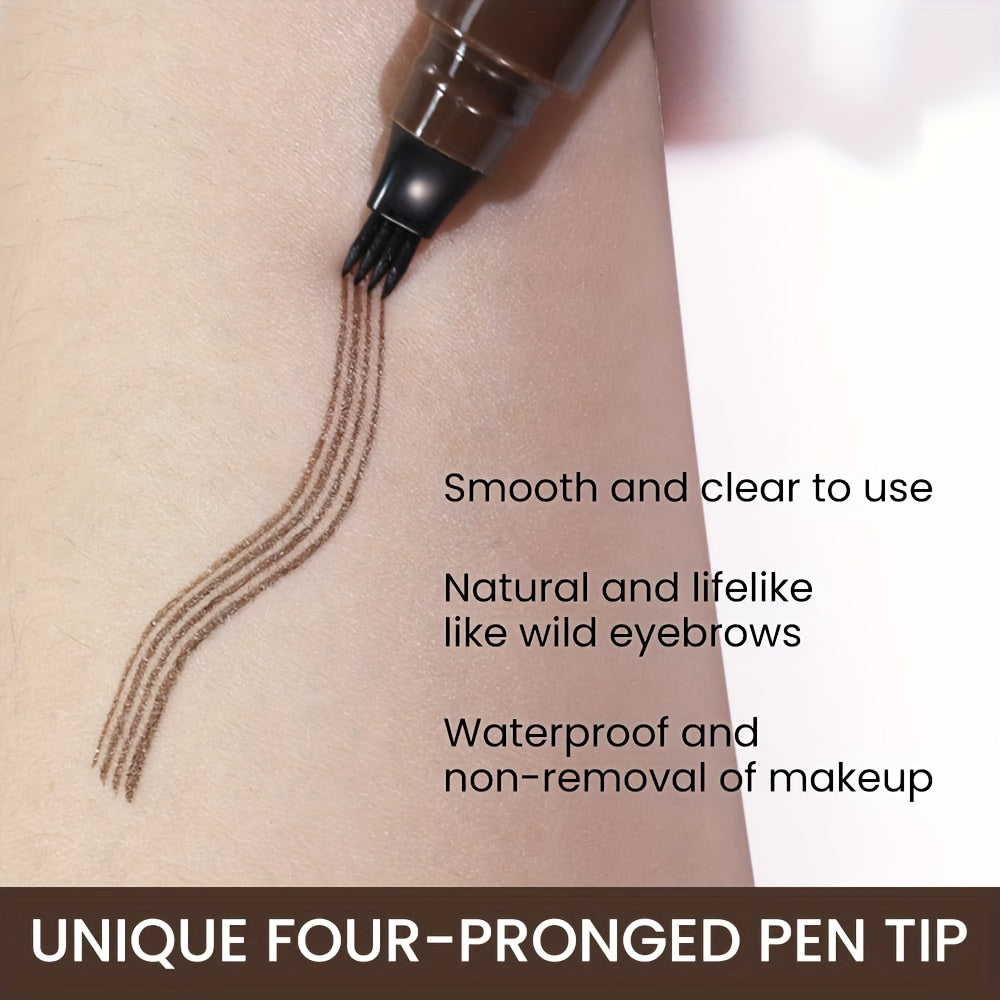 Long-Lasting Waterproof Microblading Eyebrow Pen for Natural Defined Brows