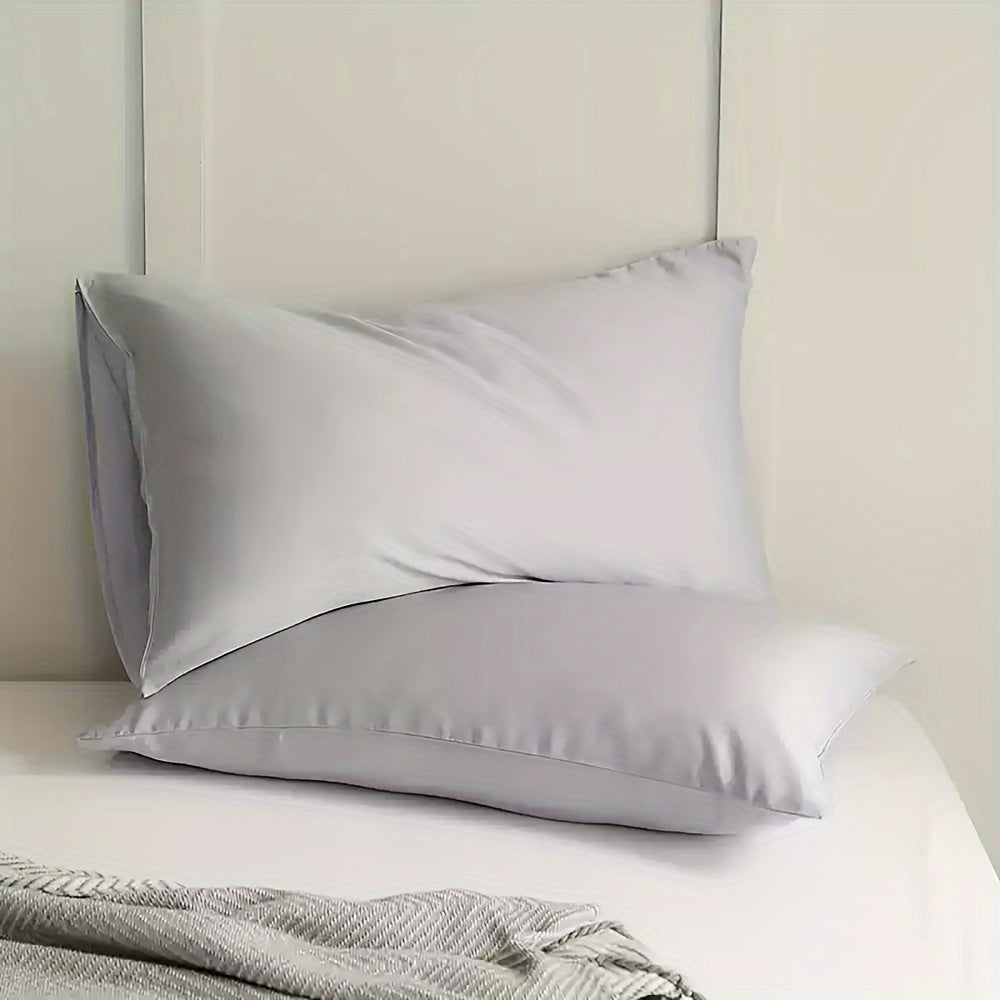 Microfiber Pillowcase Solid Color Breathable Skin-Friendly Allergy-Resistant Envelope Closure