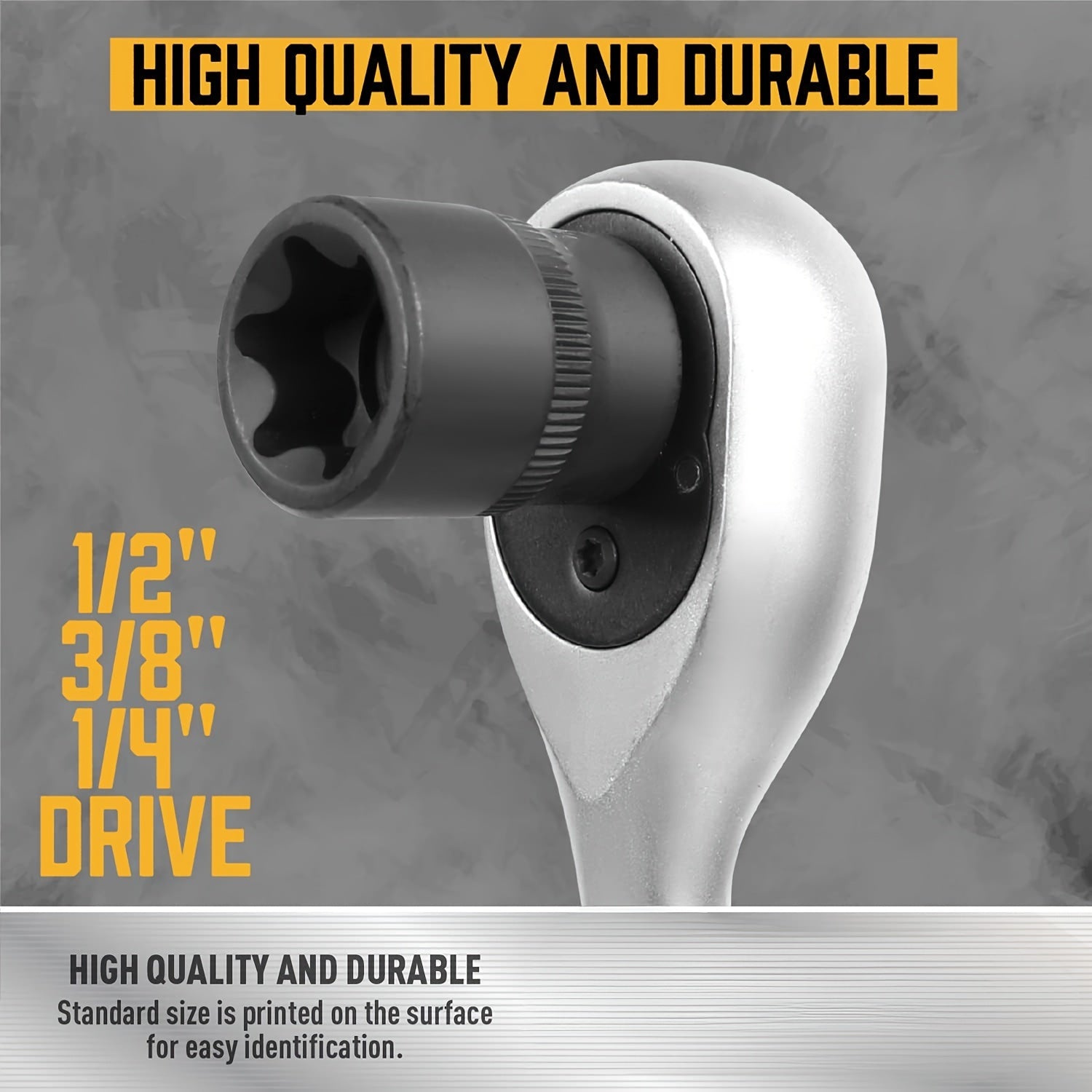 14 Pcs E-Torx Socket Set with External and Female Plum Blossom Design