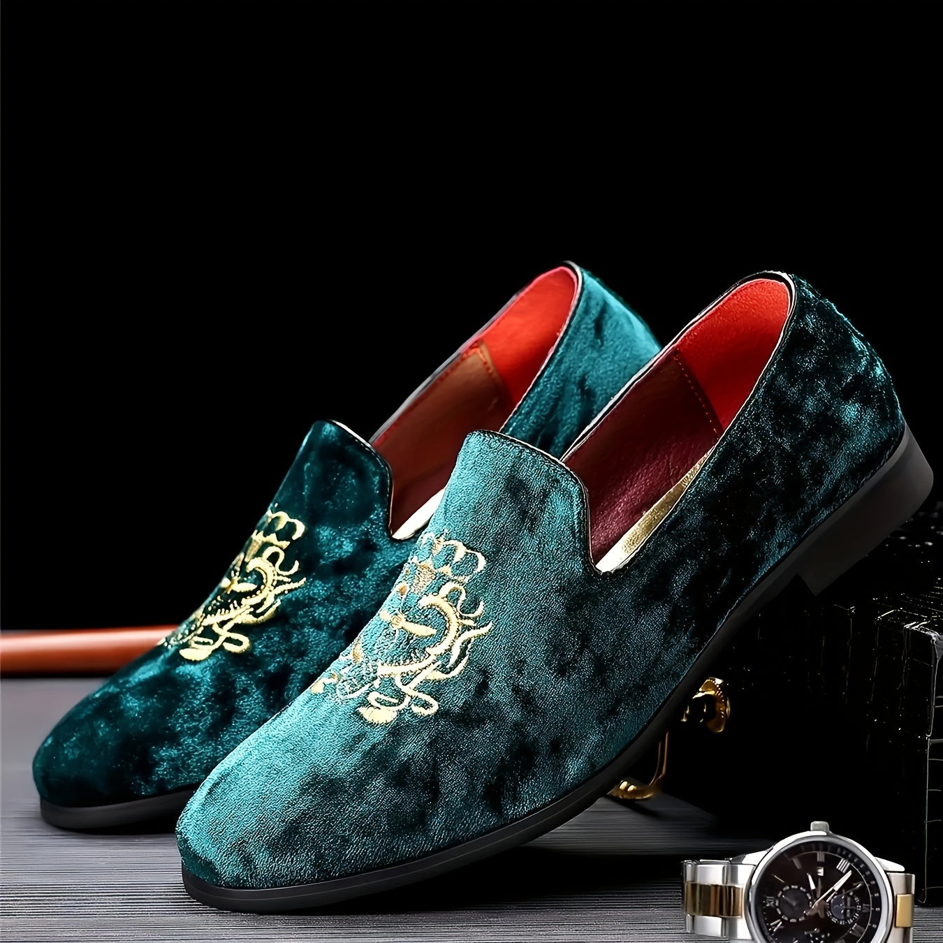 Mocasines casual para hombre de tela, con slip-on, punta redonda y suela de goma para otoño, primavera, verano e invierno