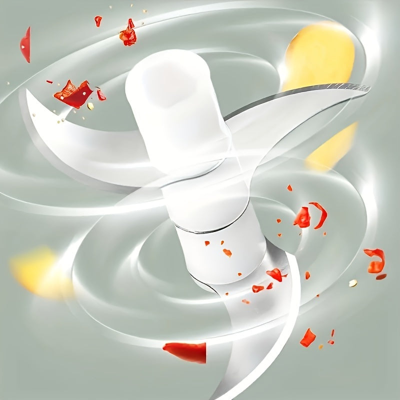 Mini Electric Food Chopper 250ml USB Rechargeable Portable Kitchen Gadget