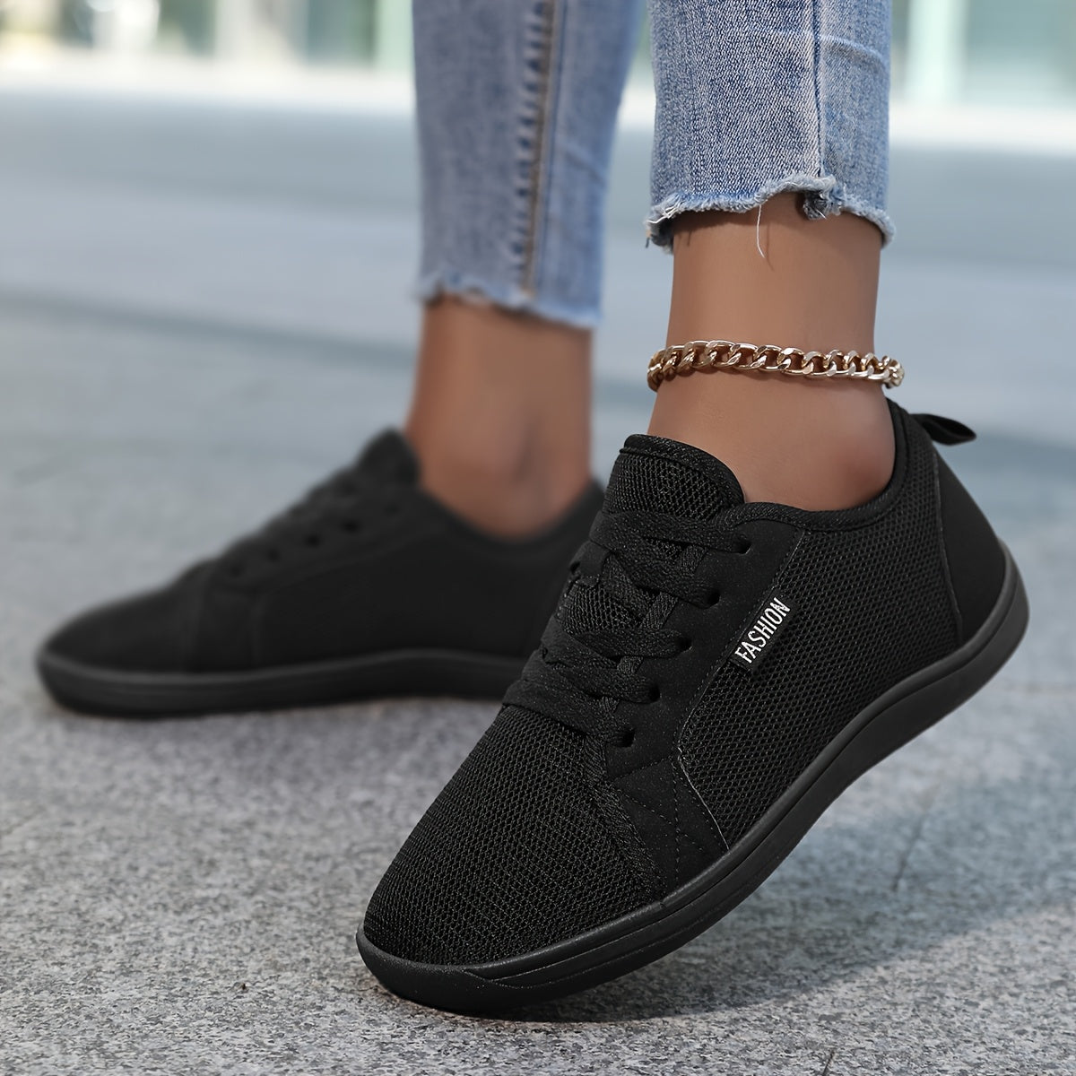 Women's Minimalist Barefoot Sneakers Wide Fit Breathable Knit Casual Shoes