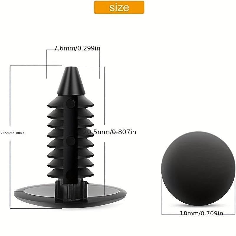 Plastic Bumper Fastener Rivet Clips 7.5mm Hole Auto Body Retainers 50/100/200/300/500pcs