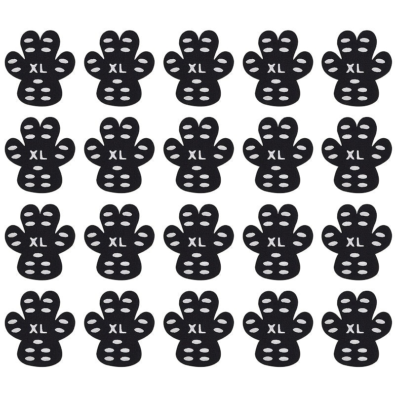 20 Non-Slip Dog Paw Protectors for Hardwood Floors Self-Adhesive Disposable Booties for Small to Large Breeds