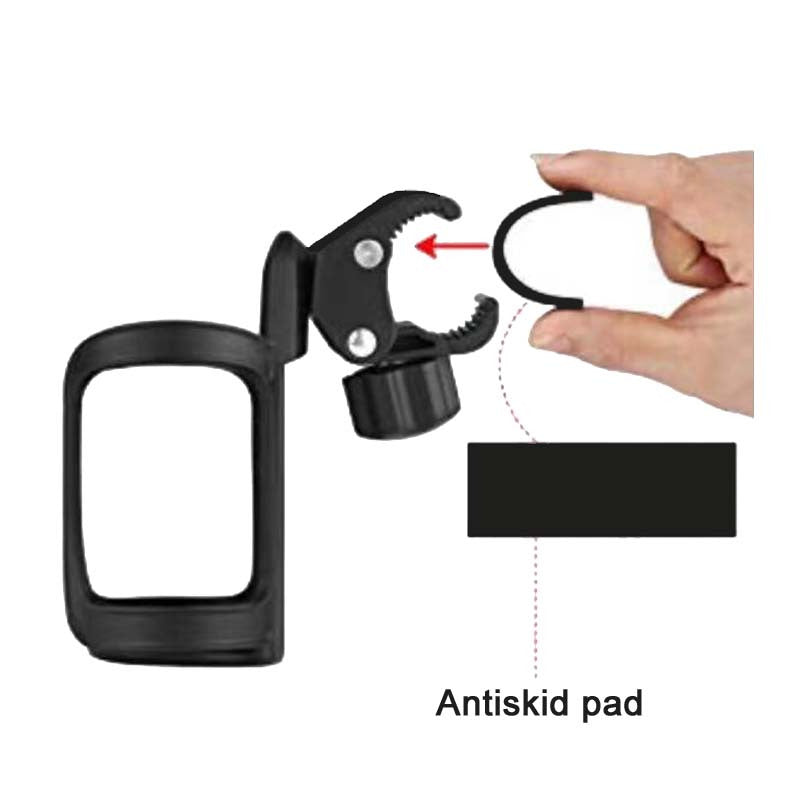 Adjustable 360 Degree Cup Holder for Water Bottles Bike Wheelchair Treadmill