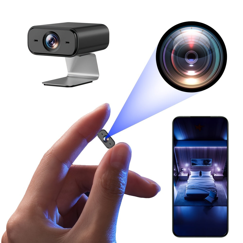 Мини беспроводная WiFi камера-няня с обнаружением движения, ночным видением, 480p, видеонаблюдение