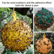 5 bolas repelentes de insectos y frutas pegajosas para jardín y uso en interiores