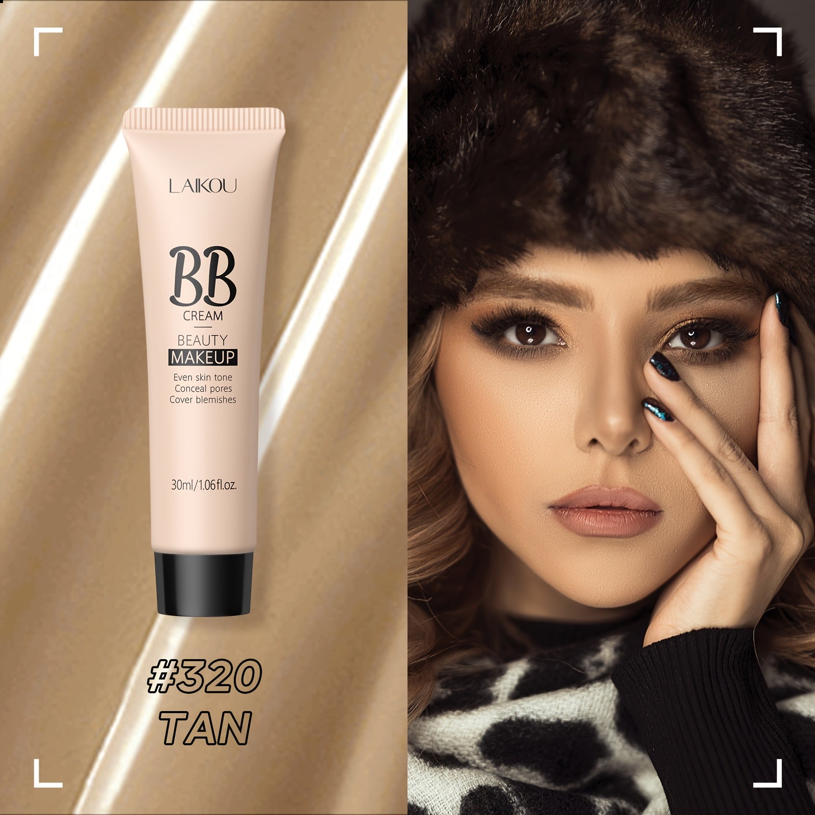 Women Waterproof BB Cream Concealer Full Coverage Makeup Foundation 30ml