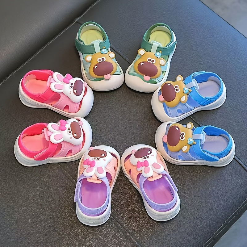 Infant Boys Cartoon Sandals Breathable Non-Slip Indoor Outdoor Shoes