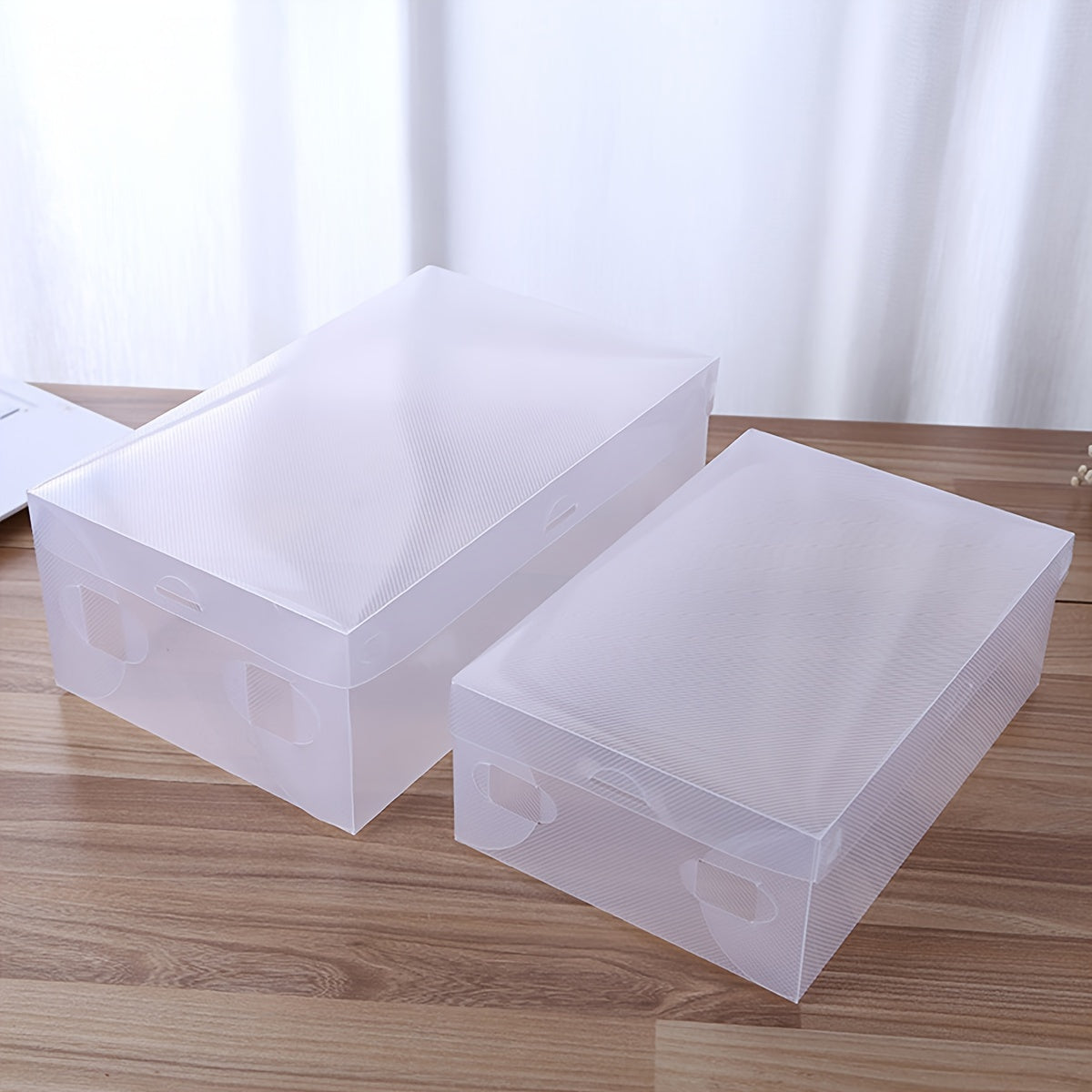 20-Pack Stackable Clear Plastic Shoe Storage Boxes with Flip Top Closure for Men and Women