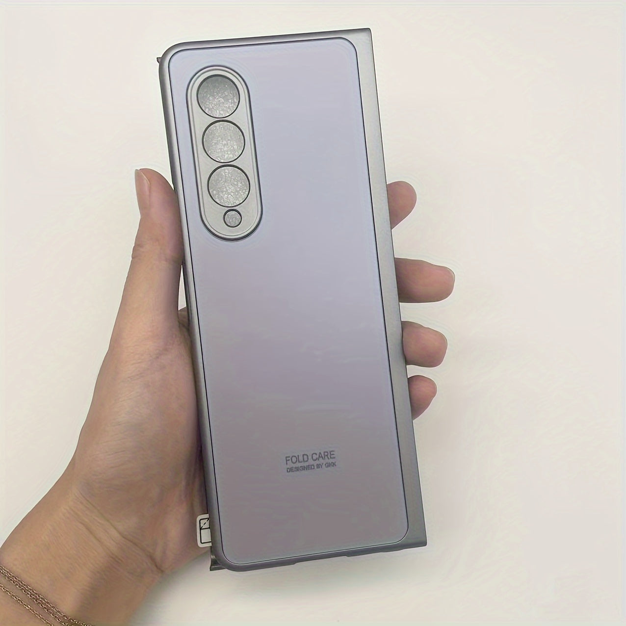 Frosted PC Shell-Film Mobile Phone Case for Samsung Galaxy Fold Series Shockproof Drop-Proof Business Protective