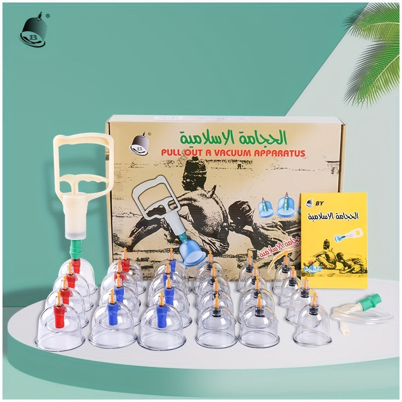 24 dona magnitli kuping to'plami sog'liq va salomatlik uchun, elektrsiz qalin stakanlar