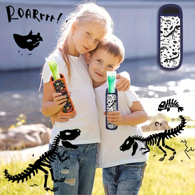 Neoprene Ice Pop Sleeve Holder Reusable Cold Pouch Assorted Patterns