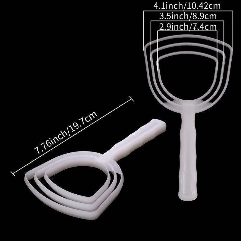 Set of 4 Plastic Fish Scaler Scrapers for Meat Bones Cleaning Kitchen Tools