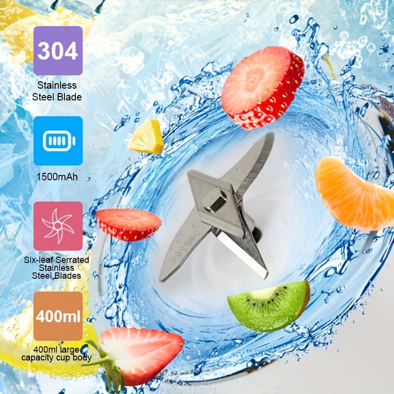 Portable Rechargeable Citrus Juicer Cup Food Grade Plastic Travel Juicer