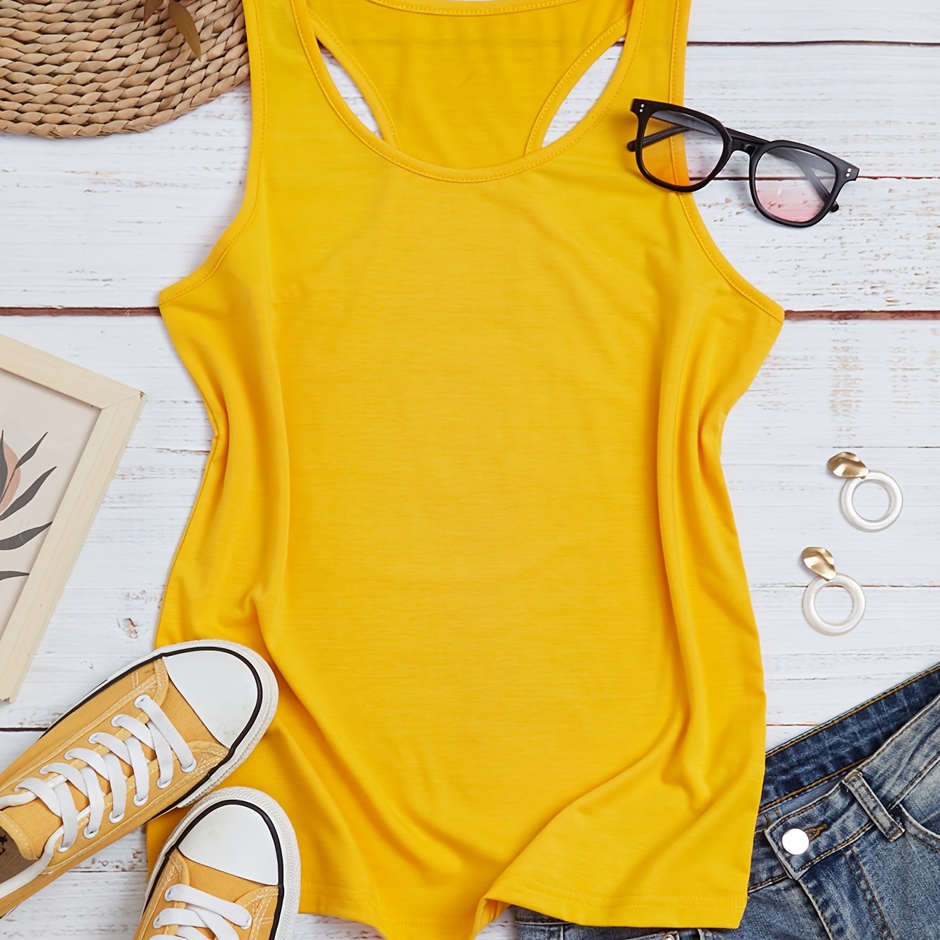 Women's Plus Size Lavender Off-Shoulder Tank Top Breathable Sleeveless Workout