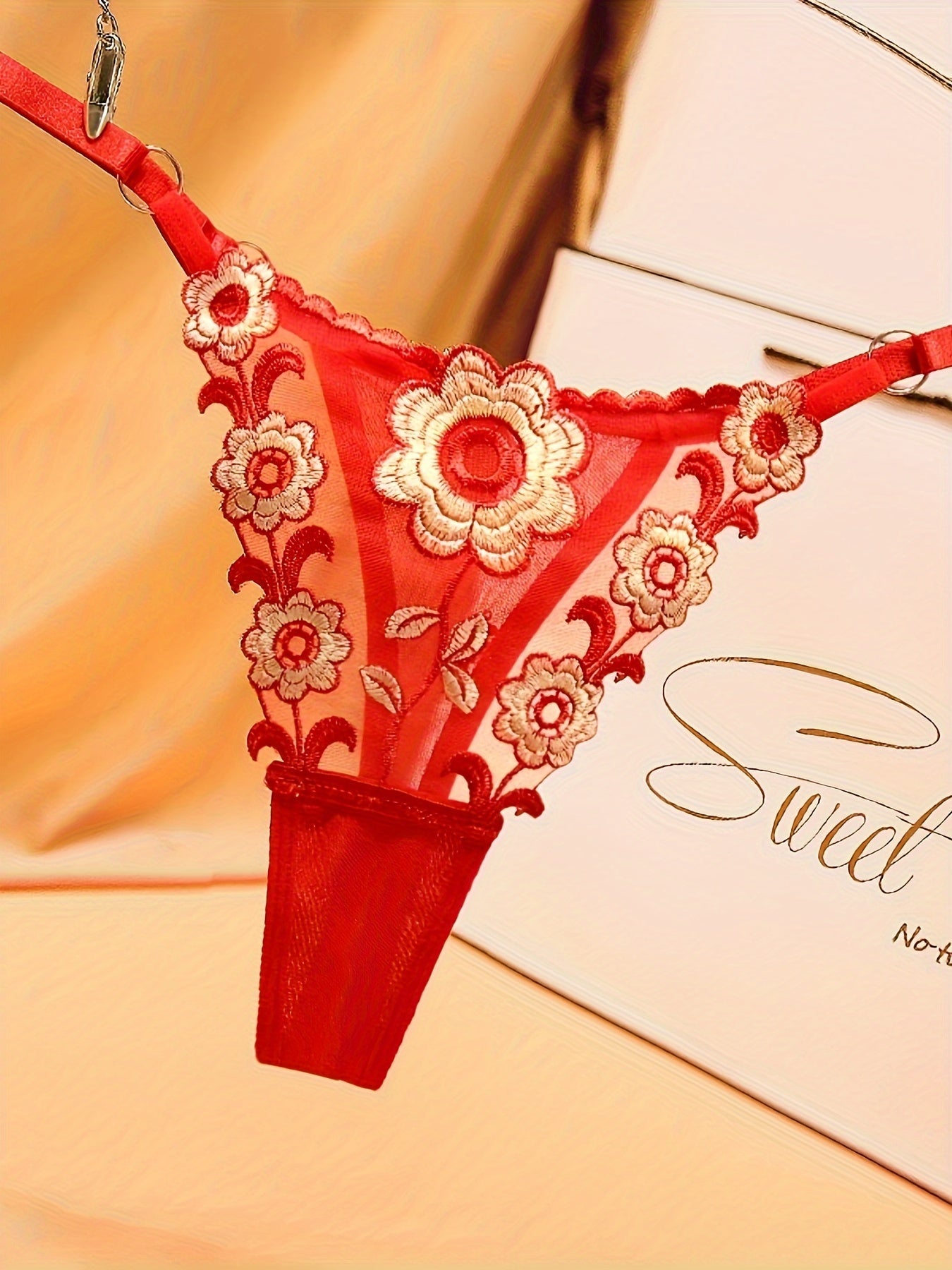 Women's Mesh Thong Underwear Pack of 3 Slim Fit Breathable Spicy Color