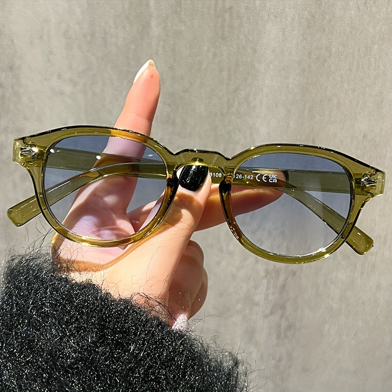 Mushukko'z moda ko'zoynaklari retro tortoiseshell anti-chiroyli dumaloq ramka kichik rang-barang linzalar partiyalar uchun