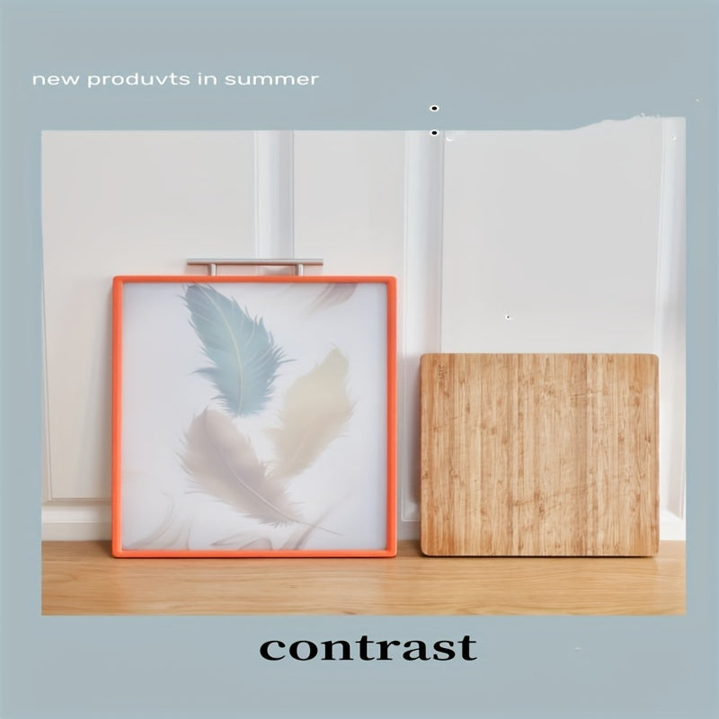 Aseptic Stainless Steel Cutting Board with Handle for Kitchen and Picnic Use